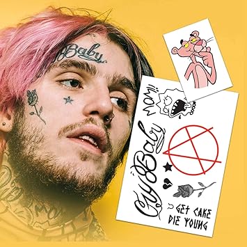 Amazoncom Lil Peep Temporary Tattoos Realistic Skin Safe