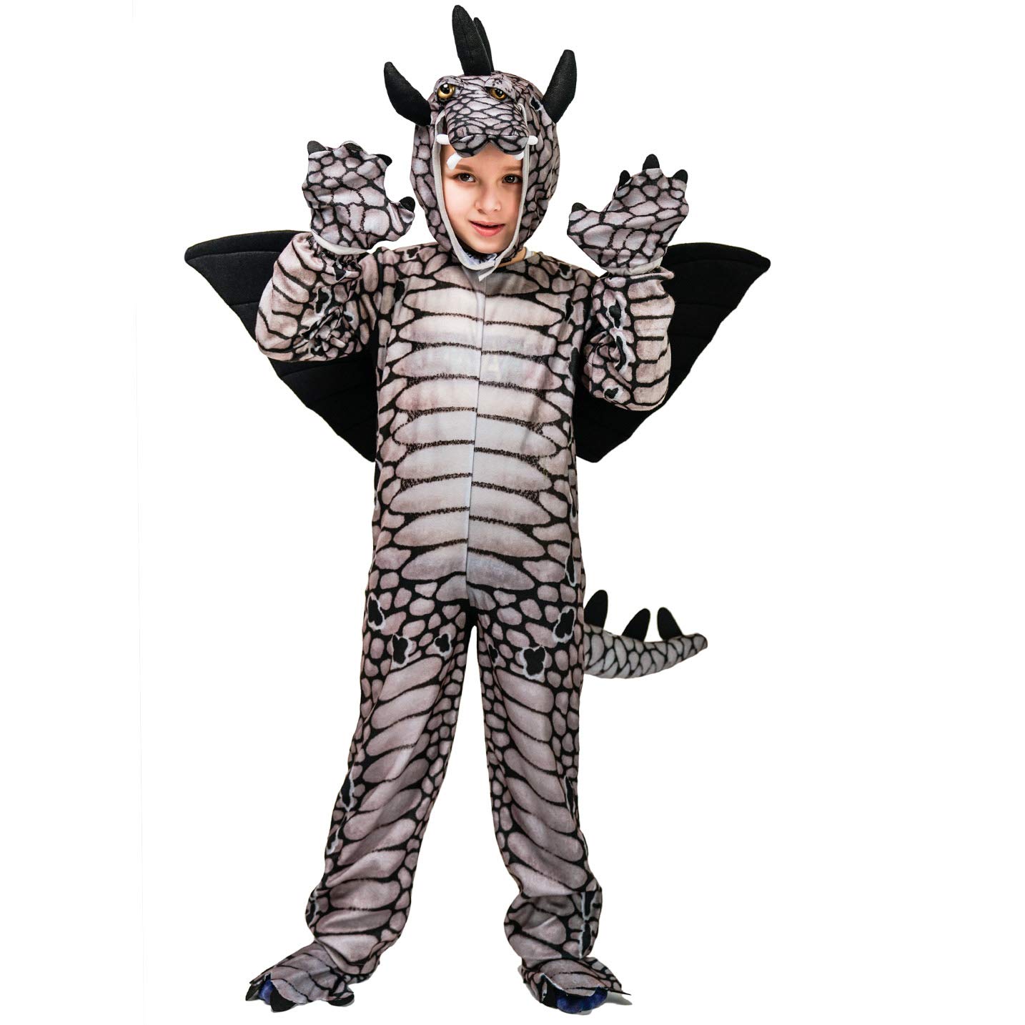SEA HARE Kids' Dinosaur Costume Animal Fancy Dress(Triceratops/Tyrannosaurus/Stegosaurus) (XS:3-4years, Stegosaurus)