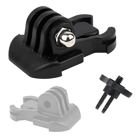 DURAGADGET Schnellspannschnalle/Ersatzhalterung im ZWEIERPACK + Adapter mit Stativschraube passend für die Sony HDR- MV1 Kame