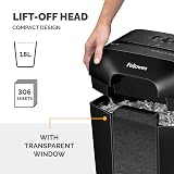 Fellowes LX70 Paper Shredder 11 Sheets Cross Cut 4x40mm 18L Bin Deskside view 6