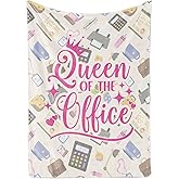 Secretary Gifts for Woman, Throw Blanket for Secretaries' Day Administrative Professional Day Gifts for Appreciation, Christmas, Birthday - 50" x 65"