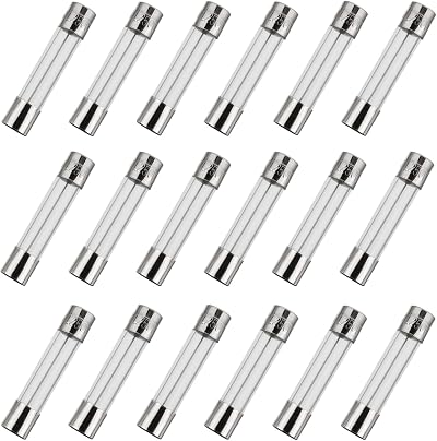 BOJACK 6x30 mm Fast-Blow Glass Fuse 10 A 250 V Pack of 18
