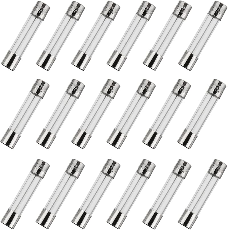 BOJACK 6x30 mm Fast-Blow Glass Fuse 10 A 250 V Pack of 18