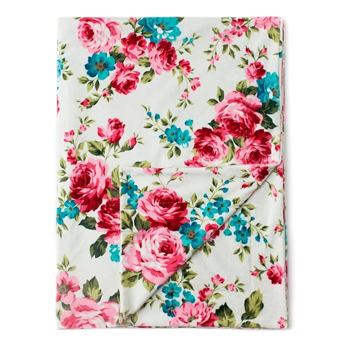 floral minky blanket