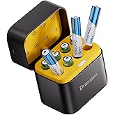 Dracutum 8-Pack Rechargeable AAA Batteries Lithium with Fast Charger - 1300mWh 1.5V Constant Output, 2000 Cycles, Long Lastin