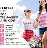 Pingko Walking Pedometer Step Counter Portable Fitness Tracker Pink view 4