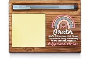 WAINVNIAW Director Sticky Note Holder, Director Office Decor, Director Gifts, Director Thank You Appreciation Gifts for Women Self-Stick Note Pad Holders WPP4