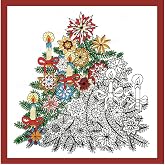 Design Works Crafts Christmas Tree Zenbroidery Kit