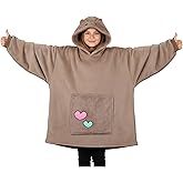 Get Trend Pusheen Wearable Blanket Hoodie for Girls, Teens, Oversized Hoodie Blanket, Fleece Loungewear, Cute Gifts for Girls