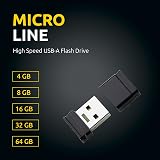 Intenso 16GB Micro Line USB 2.0 Flash Drive Black - Fast Car Radio Storage view 2