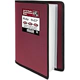 Dunwell Art Portfolio 9x12 Folder - (Ruby, 1 Pack), Portfolio Folder for Artwork, Presentation Book with 9 x 12" Sheet Protec