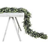 Artiflr 6 Feet Artificial Christmas Pine Garland, Winter Greenery Garland for Holiday Season Mantel Fireplace Table Runner Centerpiece Decoration