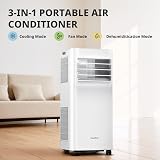 COMFEE' 9000 BTU Portable Air Conditioner App Control Dehumidifier view 2
