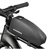 ROCKBROS Top Tube Bike Frame Bag - Waterproof, Two Zipper Pockets, Pouch for Bicycles