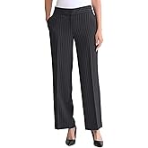 Kasper Womens Wide Leg Pinstripe Pant