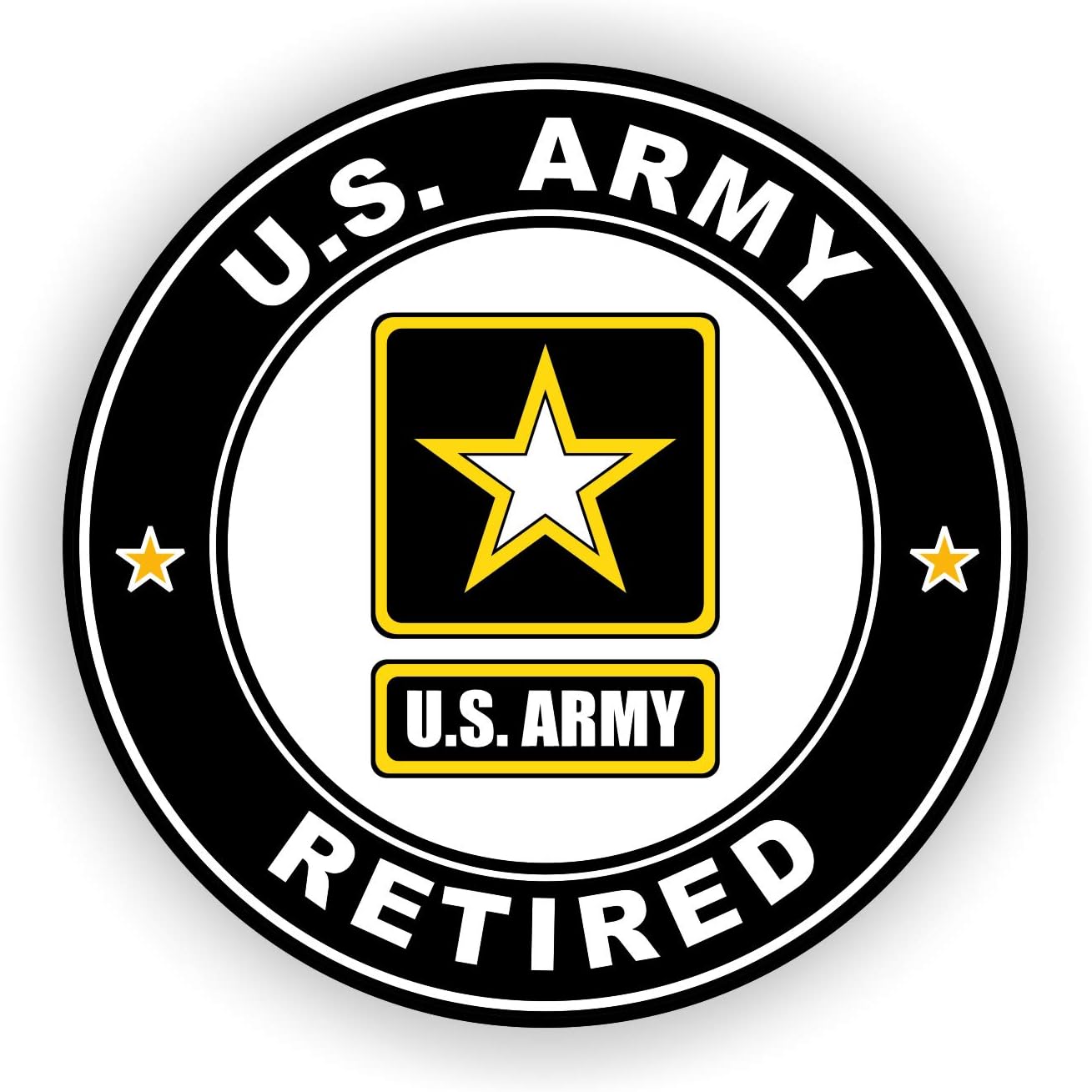 United States Of America USA Army Retired Decal Window Bumper Sticker 4 