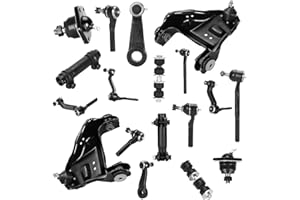 ILONPA 4WD Front Upper Control Arms w/Ball Joints Tie Rods Suspension Kit for 1998-2005 Chevrolet Blazer 1998-2004 Chevrolet S10/GMC Sonoma, 1998-2001 GMC Jimmy (14PCs)
