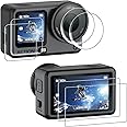 AMAZEAR Lens Screen Protector for DJI Osmo Action 6 Accessories (6 Pack), Action6 Pro Tempered Glass Screen Protector OLED Di