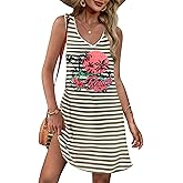 Summer Sundress for Women Swimsuit Coverup Tank Dress Casual Sun Dresses Sleeveless Vacation Beach Mini Dresses