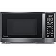 TOSHIBA ML4-EM12PA(BS) Countertop Microwave Oven with Stylish Design As Kitchen Essentials, Smart Sensor, 13 Auto Menus&Mute Function, 1.2 Cu Ft with 12.4" Turntable, 1000W, Black Stainless Steel