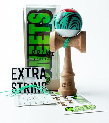 Amazon.com: Dulces Kendamas Grain Split 2.0 Prime Kendama, juguete de habilidad premium, accesorio de cuerda extra paquete de regalo: Toys \u0026 Games