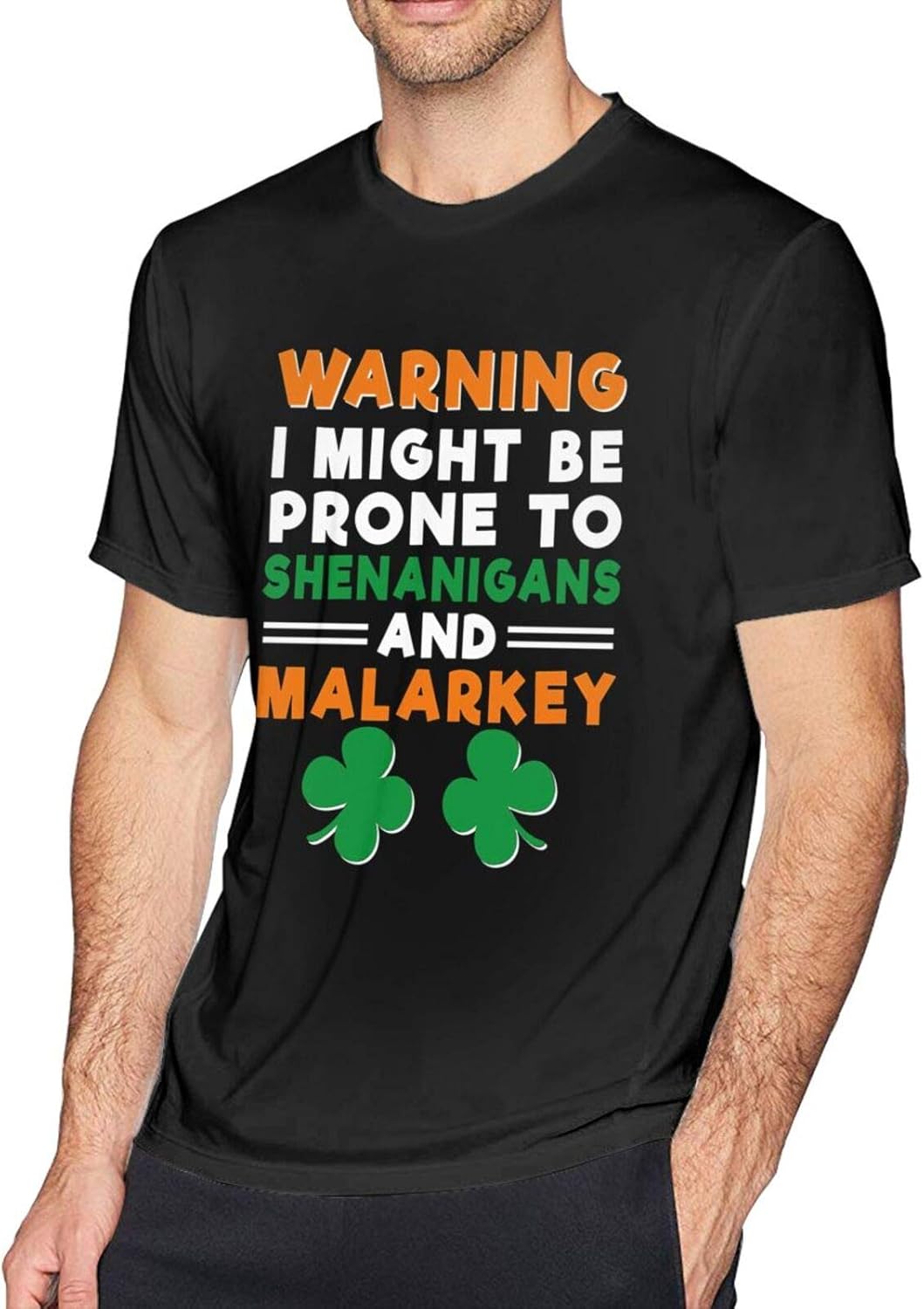 Funny Irish Pride T Shirt for Men Graphic Funny Tops Cotton Athletic