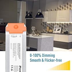 PLUSPOE 24V 120W Dimmable Led Driver, 110V AC to