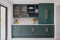 9BUILD 10 Pack 8.8 Inch Cabinet Handles Gold