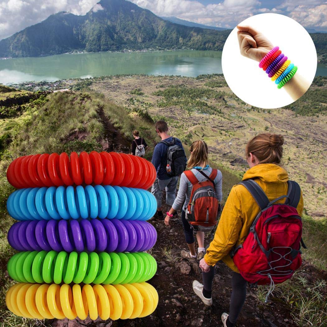MYEDO Mosquito Repellent Bracelet 7 PCS for Outdoor Adult Child Protection, No Deet and Waterproof