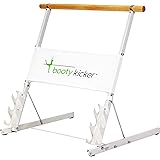 Booty Kicker – Home Fitness Exercise Barre, Folds Flat, Portable, Storable, Strong Angular Design for Pushing, Pulling, Balan