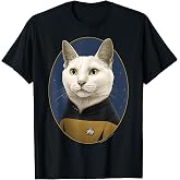 Star Trek: The Next Generation Data Cat Portrait T-Shirt