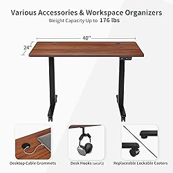 FEZIBO Electric Standing Desk, 40 x 24 Inches