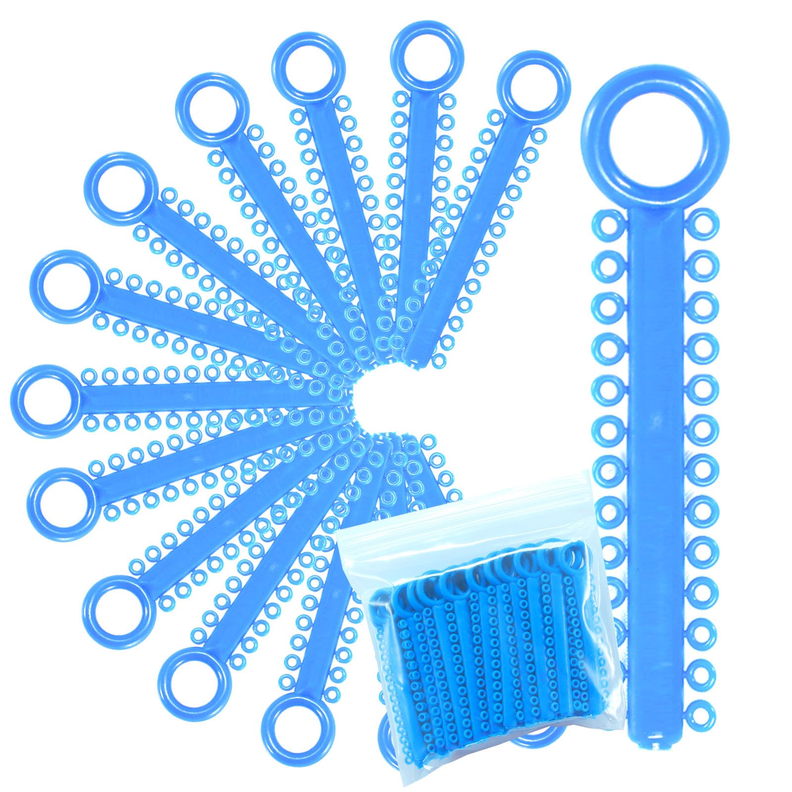 Photo 1 of 1040 Power Sticks Ligature Ties Orthodontic Ligature O-Ties, Elastic Ligature Bands, Elastic ties O-Rings Elastic Bands for Braces 26 ties on each stick (Baby Blue)