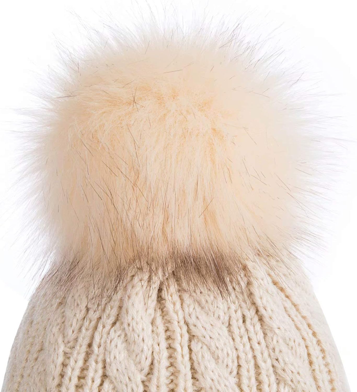 Kids Toddler Baby Winter Beanie Hat, Children's Warm Fleece Lined Knit Thick Ski Cap with Pom Pom for Boys Girls (Mix Rainbow): Clothing