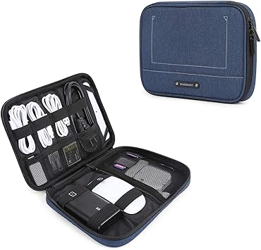 BAGSMART Grand Sac Rangement De Voyage Pour Bijoux Housse Rembourrée Et