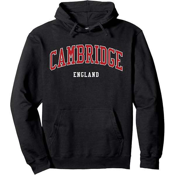 Sweat Capuche Cambridge University College Marron L