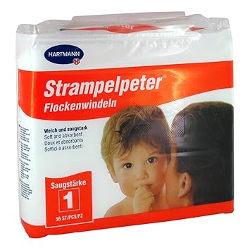 Strampelpeter Flockenwindeln Saugstärke 1 56 stk