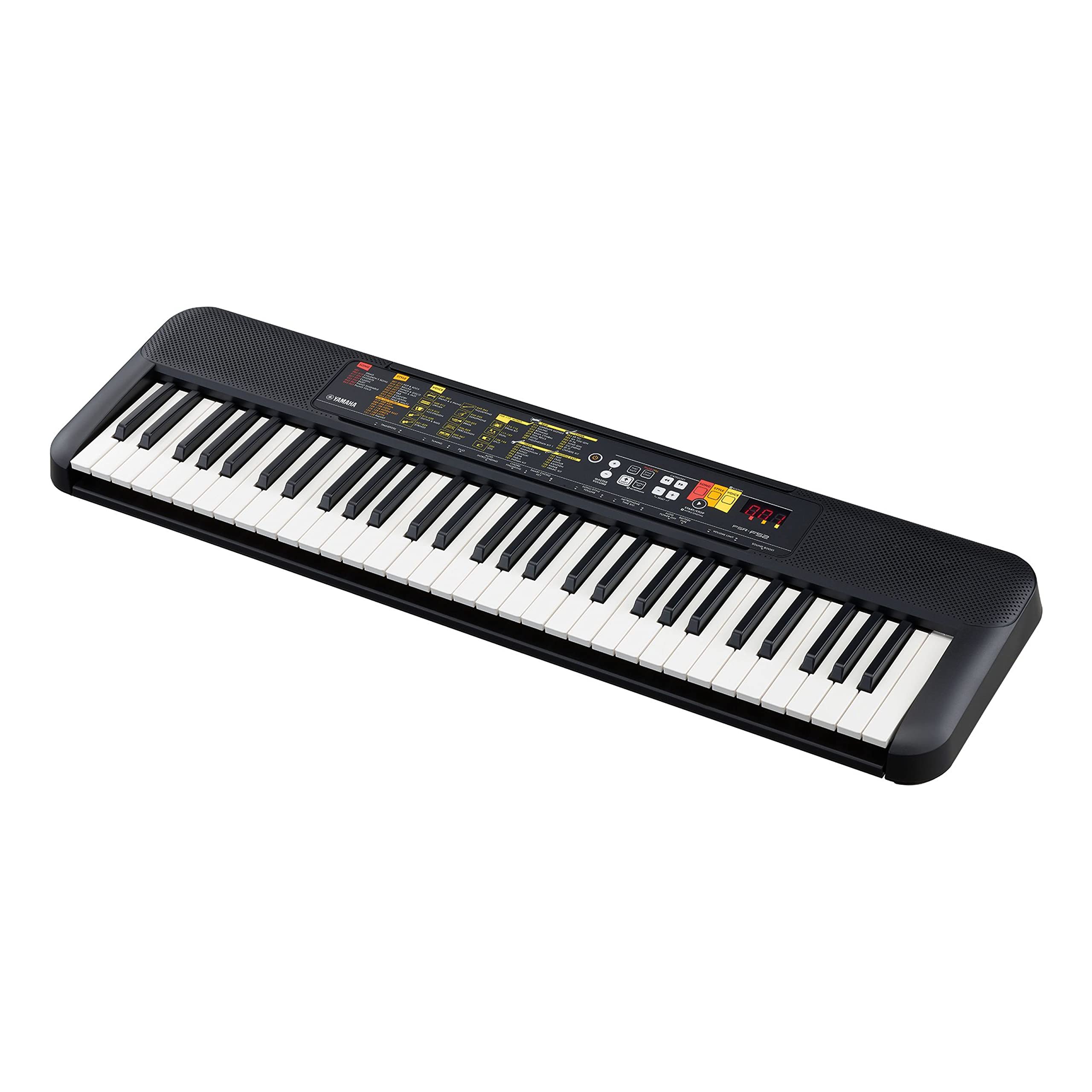 Yamaha PSR-F52 Digital Keyboard Black - Compact Digital Keyboard for Beginners with 61 Keys, 144 Instrument Sounds and 158 Accompaniment Styles