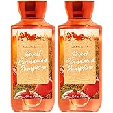 Bath & Body Works Signature Collection Shower Gel For Women10 fl oz Pack Of 2 (Sweet Cinnamon Pumpkin)