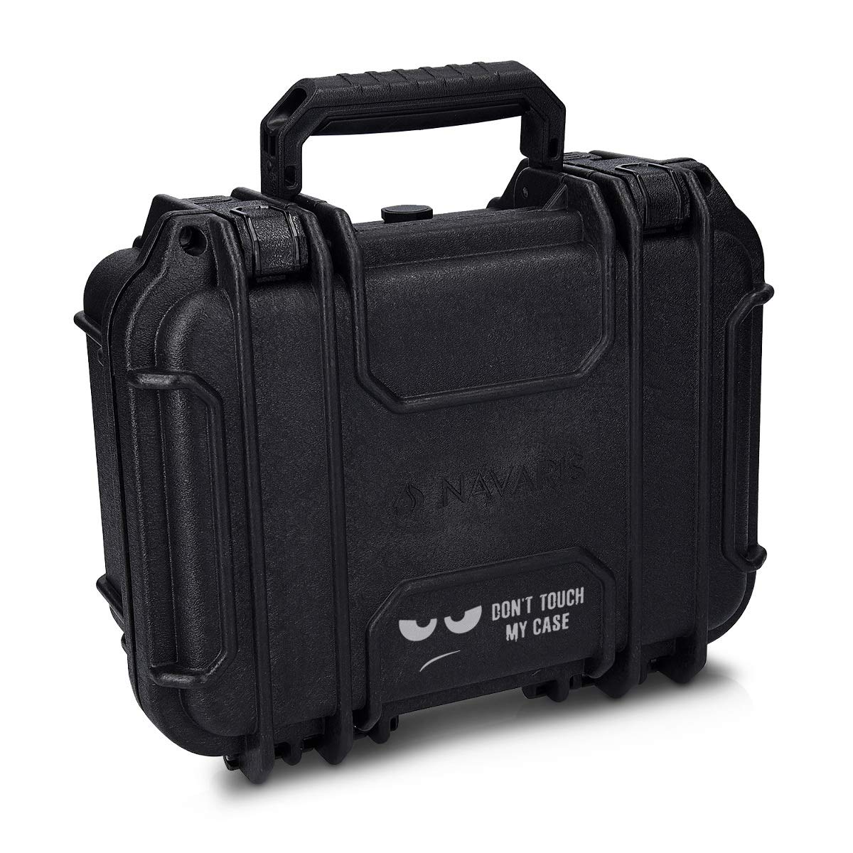 Navaris Protective Outdoor Camera Case - Hard Case with Customisable Foam Inserts - Water and Dust Equipment Protection - Size S (Don't Touch Design)