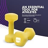 KAYMAN Neoprene Dumbbells 1-10kg Set Anti-Slip Grips with Poster view 2