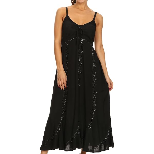 Sakkas Rayon Blend Halter Maxi Dress - Smocked Bust, Solid Colors, Made In USA