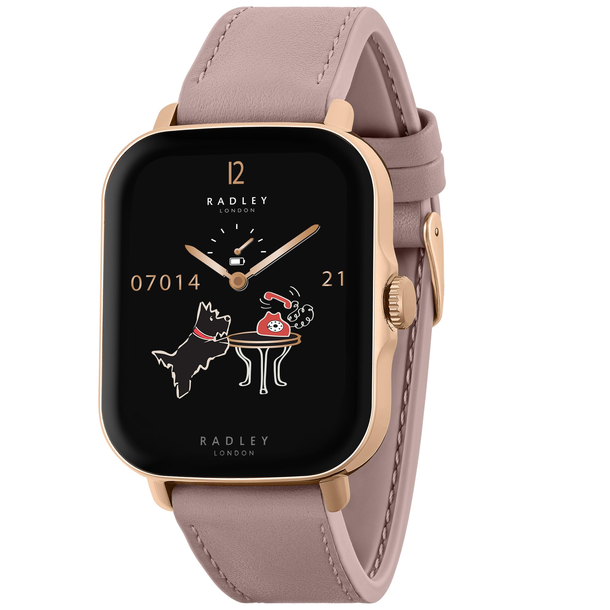 RADLEY Series 20 Womens Smart Calling Watch with Pink Leather Strap RYS20-2164