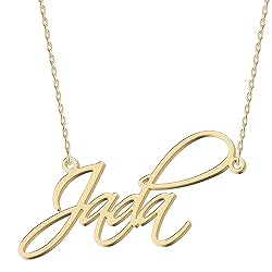 UMAGICBOX Personalized Name Necklace Jada 18K Gold