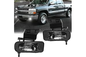Z-OFFROAD New Version 60W Projector LED Fog Lights Lamps Compatible with Chevy Silverado 1999-2002, Tahoe Suburban 2000 2001 2002 2003 2004 2005 2006 Driving Light Bulbs Clear Lens Replacement