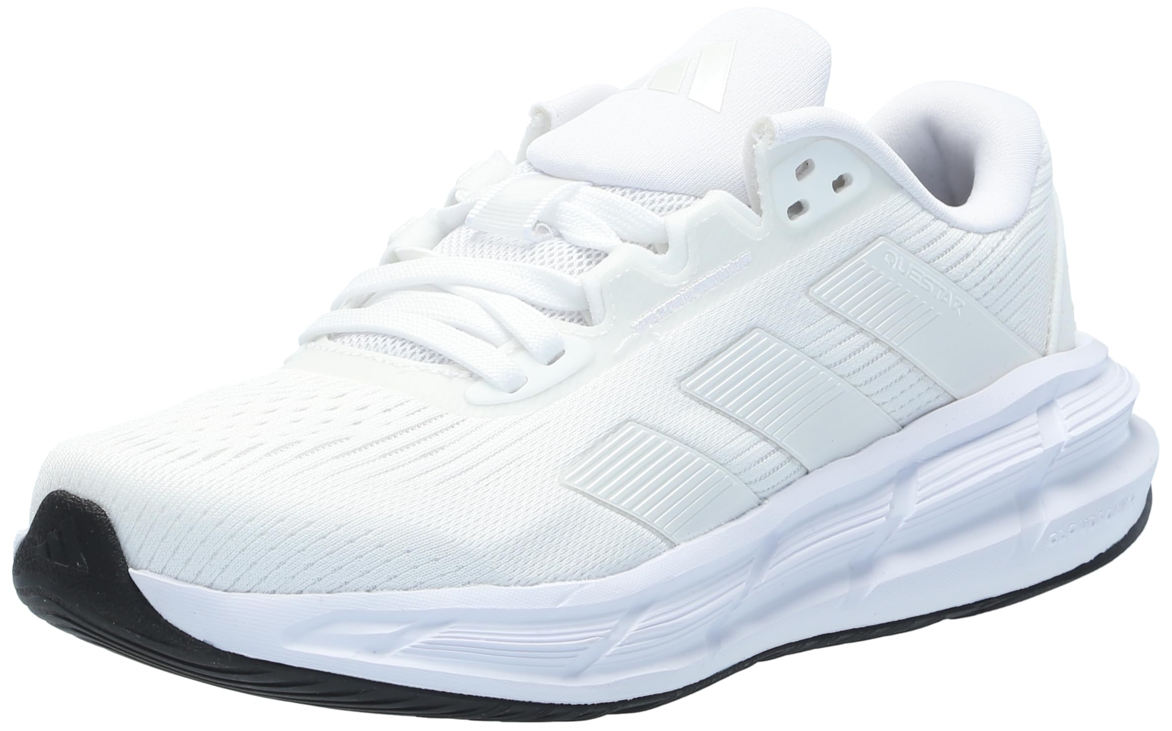 adidas Women’s Questar 3, White/White/Black, 6
