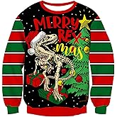RAISEVERN Ugly Christmas Sweater for Men Women Knitted Pullover Tops