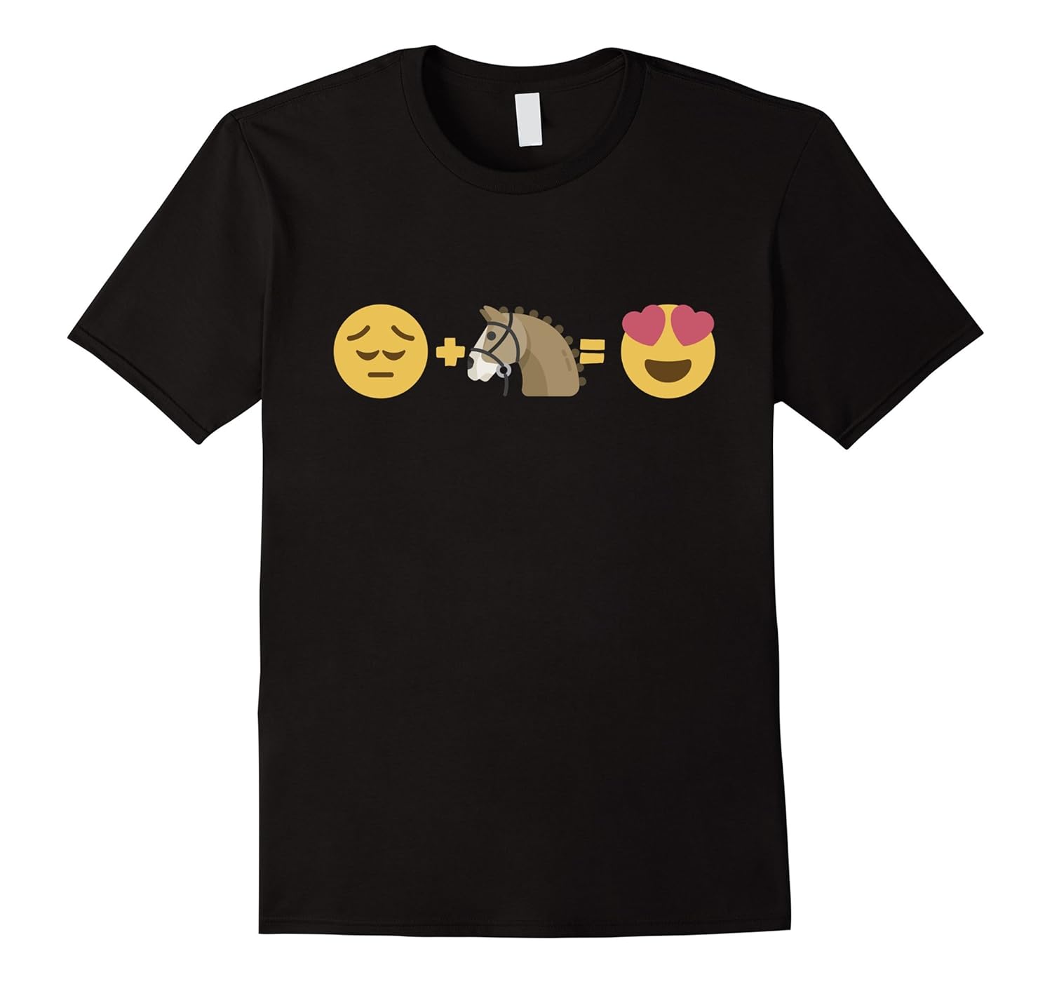 Me Horse Happiness I Love Horses Emoji Riding T ShirtTShirt Managatee
