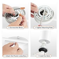 Track Lighting Ceiling, White 2 Lights Track