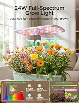 LetPot LPH-Air Hydroponics Growing System 24W Full Spectrum Light 10 Pods view 3